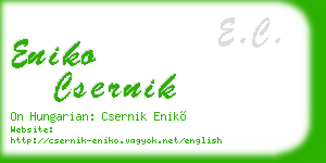 eniko csernik business card